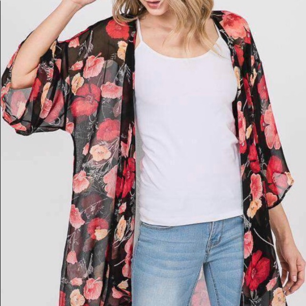 Floral kimono